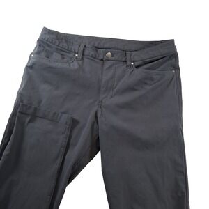 Lululemon ABC Pants Mens 32x20 Blue Gray Slim Straight Technical 5-Pocket
